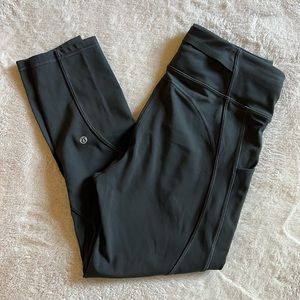 Dark grey Lulu leggings size 8